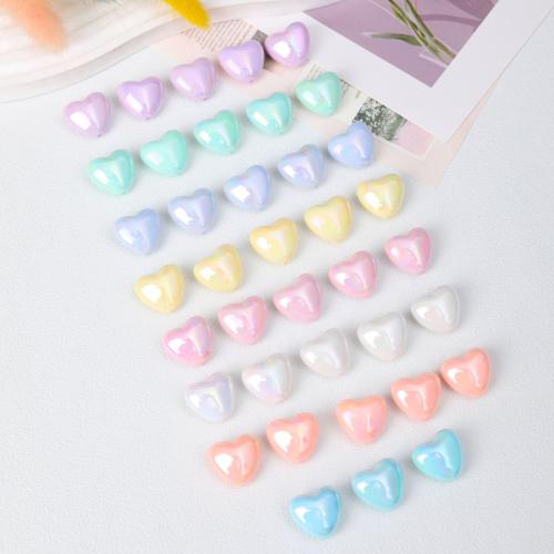 Plated Acrylic Beads Heart DIY Approx 2mm Approx Sold By Bag