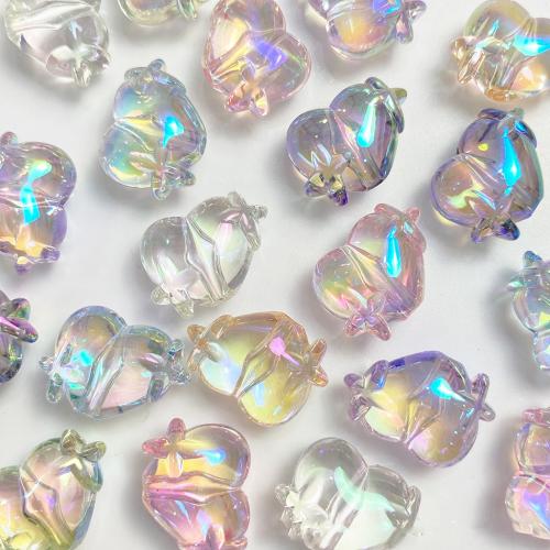 Plated Acrylic Beads Heart DIY Approx 2.5mm Sold By Bag