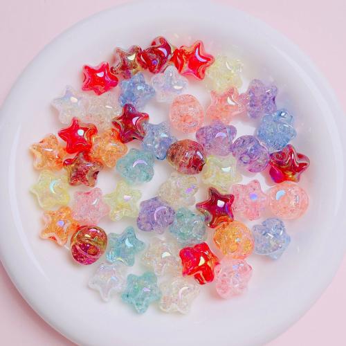 Acrylic Jewelry Beads Star DIY 16mm Approx 2.5mm Sold By Bag