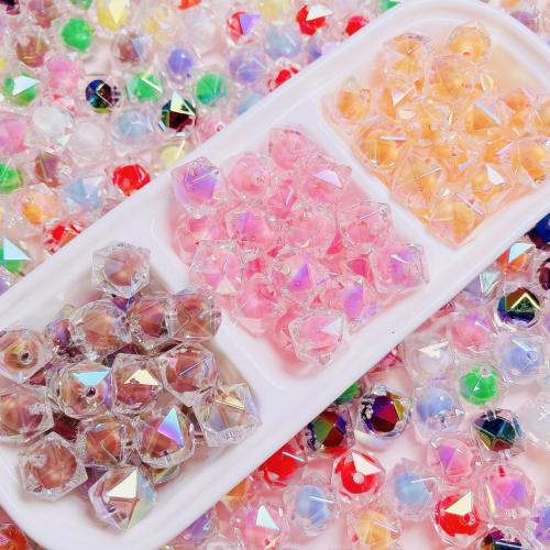 Bead i Bead Akryl perler, Runde, du kan DIY, flere farver til valg, 16mm, Hole:Ca. 2mm, 10pc'er/Bag, Solgt af Bag