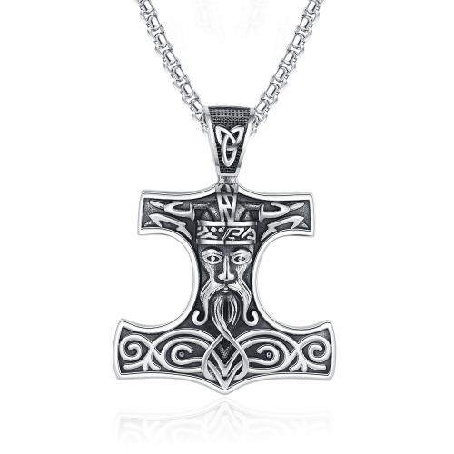 Stainless Steel Jewelry Necklace 304 Stainless Steel Anchor Antique finish fashion jewelry & for man original color Length 60 cm Sold By PC