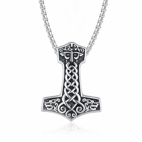 Stainless Steel Jewelry Necklace 304 Stainless Steel Anchor Antique finish fashion jewelry & for man original color Length 60 cm Sold By PC