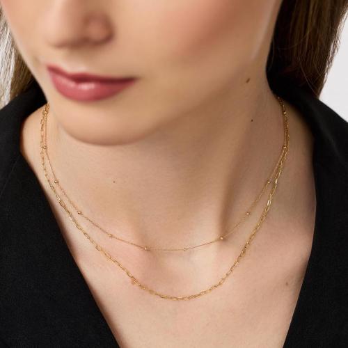 Collier de bijoux en acier inoxydable, Acier inoxydable 304, pour femme, plus de couleurs à choisir, Longueur 41-50 cm, Vendu par PC