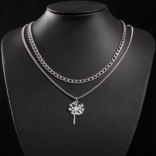 Stainless Steel Jewelry Necklace 304 Stainless Steel Dandelion fashion jewelry & for woman Sold By PC