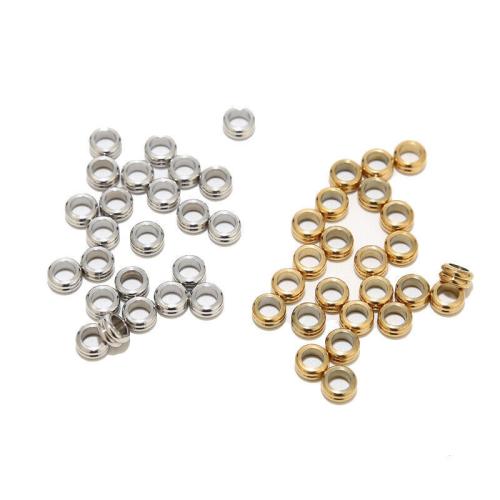 Stainless Steel Spacer Kralen, 304 roestvrij staal, Ronde, plated, DIY, meer kleuren voor de keuze, Verkocht door PC