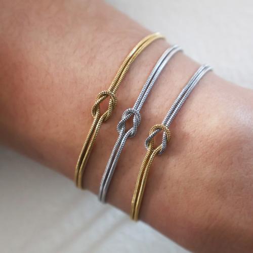 Bracciale gioielli in acciaio inossidabile, 304 acciaio inox, placcato, per la donna, nessuno, Lunghezza 17 cm, Venduto da PC