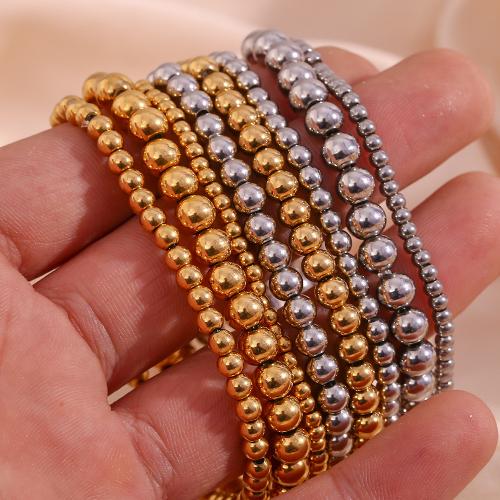 Stainless Steel Jewelry Bracelet 304 Stainless Steel with Elastic Thread plated & for woman Sold By PC