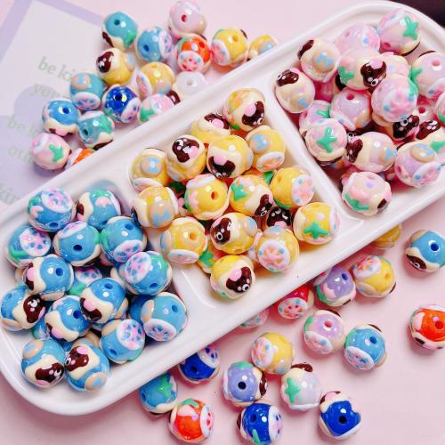 Acrylic Jewelry Beads DIY 16mm Approx 2.5mm Sold By Bag