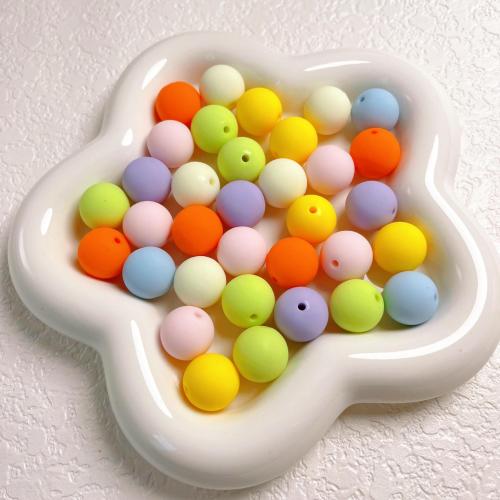 Frosted Acrylic Beads Round DIY 16mm Sold By Bag