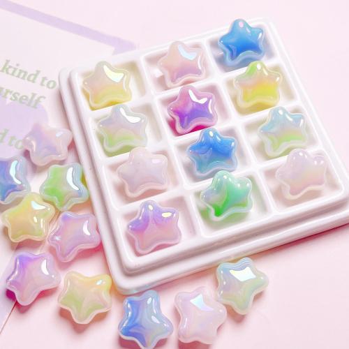 Plated Acrylic Beads Star DIY Approx 2.8mm Sold By Bag