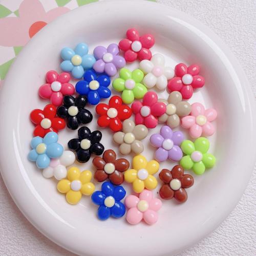 Volltonfarbe Acryl Perlen, Blume, DIY, keine, 20mm, Bohrung:ca. 2.5mm, 10PCs/Tasche, verkauft von Tasche