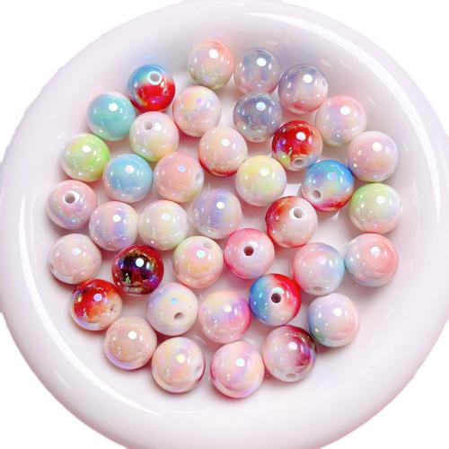 Plated Acrylic Beads Round DIY 16mm Approx 2.5mm Sold By Bag