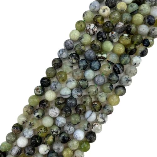 Gemstone Jewelry Beads Green Opal Round DIY mixed colors Sold By Strand