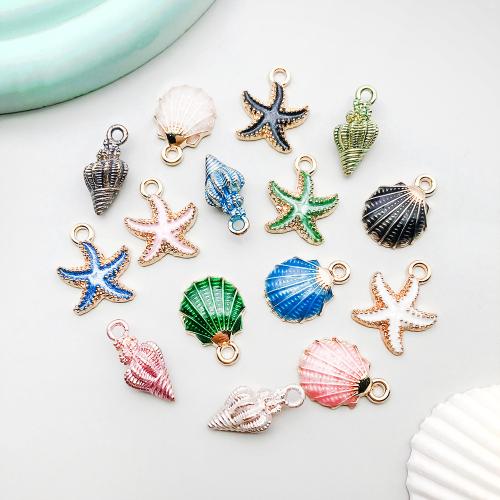 Zinc Alloy Enamel Pendants plated DIY Sold By Bag