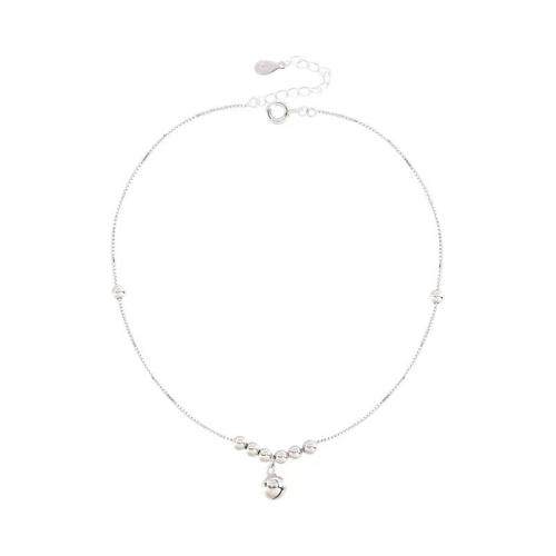 925 Sterling Silver Anklet Bell fashion jewelry & for woman Length Approx 8-10 Inch Sold By PC