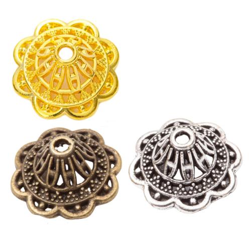 Zinc Alloy Bead Cap Flower plated DIY nickel lead & cadmium free 18.60mm Approx 2.2mm Approx Sold By Bag