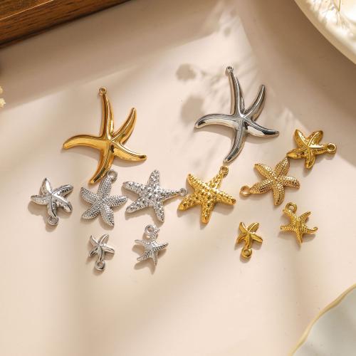 Stainless Steel Animal Pendants 304 Stainless Steel Star Vacuum Ion Plating DIY Sold By Bag