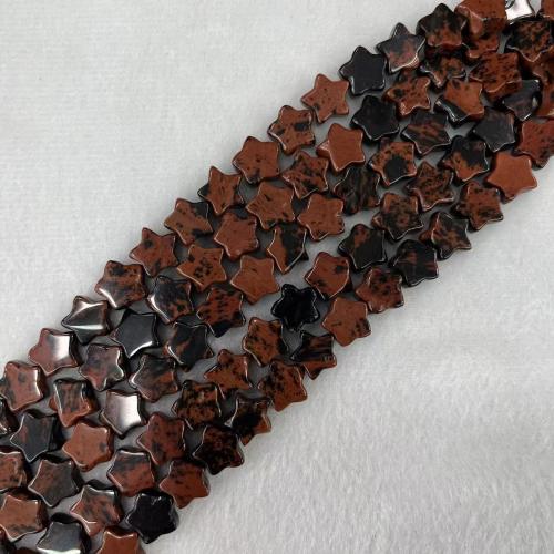 Gemstone Jewelry Beads Natural Stone Star DIY 12mm Approx Sold By Strand