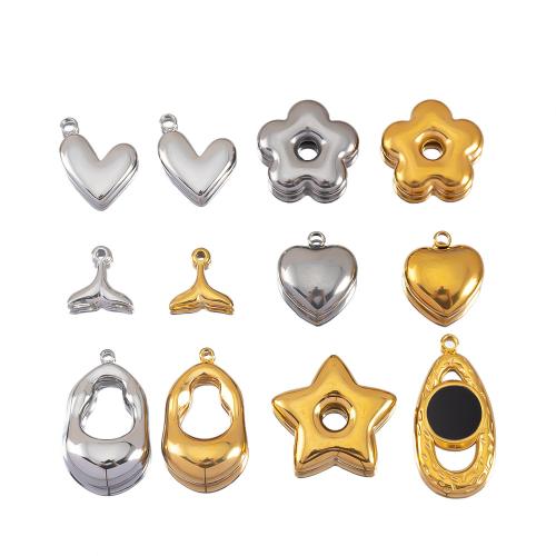 Stainless Steel Pendants 304 Stainless Steel plated DIY Sold By Bag