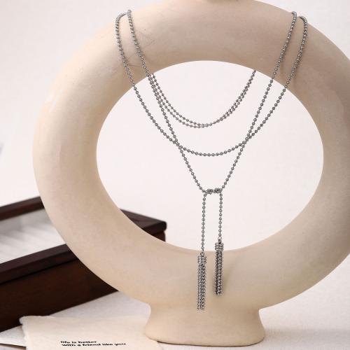 Stainless Steel Jewelry Necklace 304 Stainless Steel Vacuum Ion Plating for woman Sold By PC