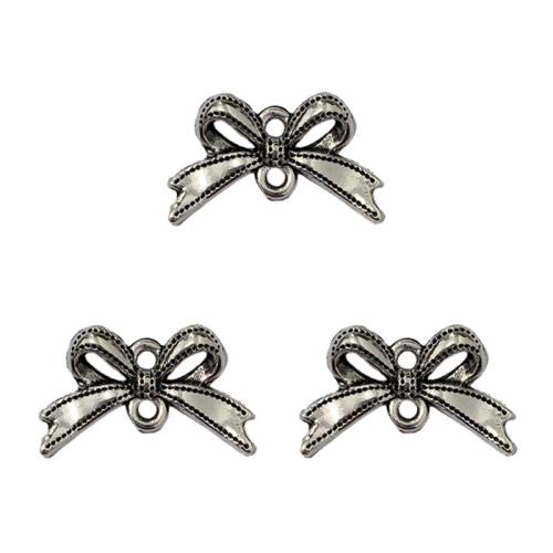 Zinc Alloy Connector Bowknot plated DIY & 1/1 loop Sold By Bag