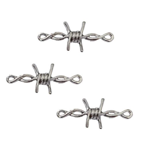 Conector de liga de zinco, banhado, DIY & laço de 1/1, 40x16mm, 100PCs/Bag, vendido por Bag