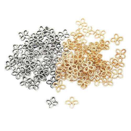 Zinco-Alloy-Connettore, lega in zinco, placcato, DIY & anello del connettore 2/2, nessuno, 7x7mm, 100PC/borsa, Venduto da borsa