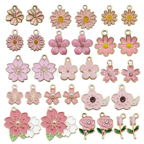 Zinc Alloy Enamel Pendants plated DIY Sold By Bag