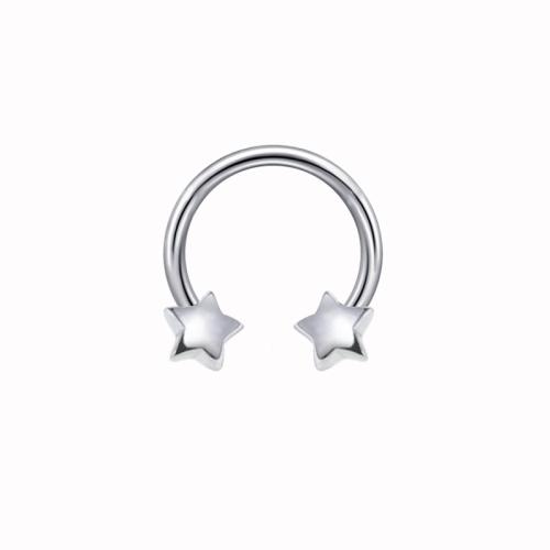 304 roestvrij staal Neus Piercing Jewelry, plated, uniseks & verschillende stijlen voor de keuze, 10mm, Verkocht door PC