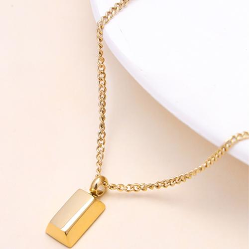 Stainless Steel Jewelry Necklace 304 Stainless Steel Vacuum Ion Plating for woman Sold By PC