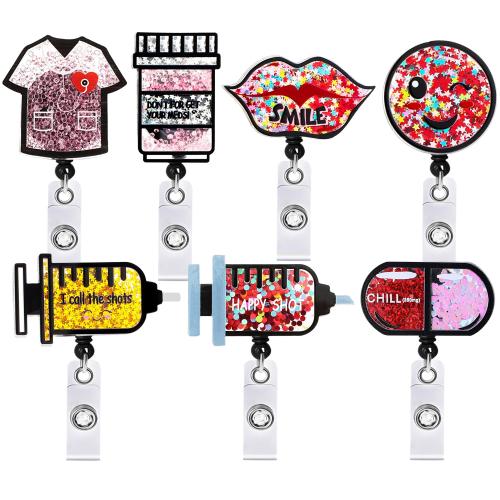 Acrylic Badge Holder Unisex & retractable Sold By PC