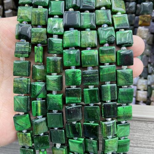 Gemstone smykker perler, Natursten, Square, du kan DIY & forskellige materialer til valg, flere farver til valg, 10x10mm, Ca. 33pc'er/Strand, Solgt af Strand