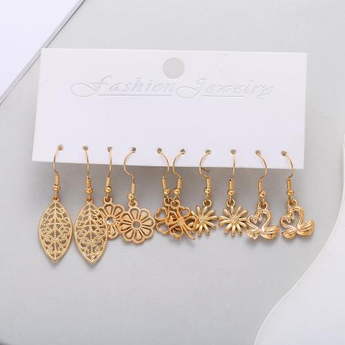 Zinc Alloy Drop Earrings plated DIY Sold By Set