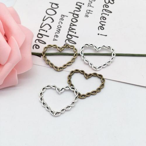 Zinc Alloy Heart Pendler, forgyldt, du kan DIY, flere farver til valg, 28x33mm, 100pc'er/Bag, Solgt af Bag