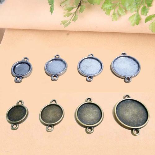 Zinc Alloy Connector Cabochon Setting, plated, DIY & verschillende grootte voor keus & 1/1 lus, meer kleuren voor de keuze, 100pC's/Bag, Verkocht door Bag