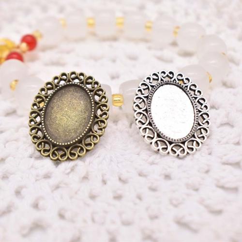 Zinc Alloy Pendant Cabochon Setting plated DIY Sold By Bag