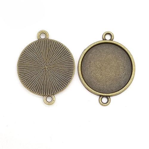 Zinc Alloy Connector Cabochon Setting, plated, DIY, meer kleuren voor de keuze, 100pC's/Bag, Verkocht door Bag