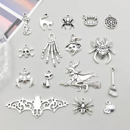 Fashion-Halloween-Tijdens, Zinc Alloy, plated, DIY, meer kleuren voor de keuze, 100pC's/Bag, Verkocht door Bag