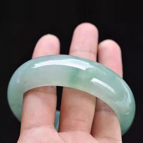 Jadeite Bangle & for woman light green Sold By PC