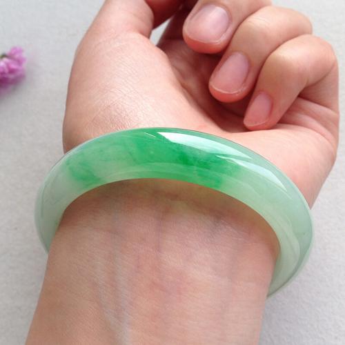 Jadite Bangle, méid éagsúla do rogha & do bhean, glas, Díolta De réir PC