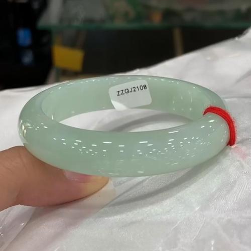 Jadeite Bangle & for woman light green Sold By PC