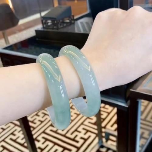 Jadite Bangle, méid éagsúla do rogha & do bhean, glas, Díolta De réir PC