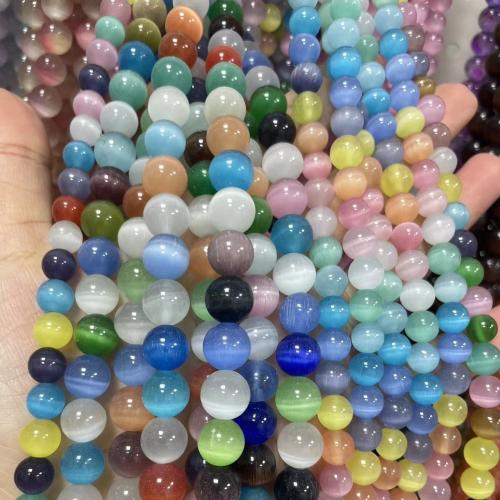 Cats Eye Jewelry Beads Round DIY Sold Per Approx 38 cm Strand