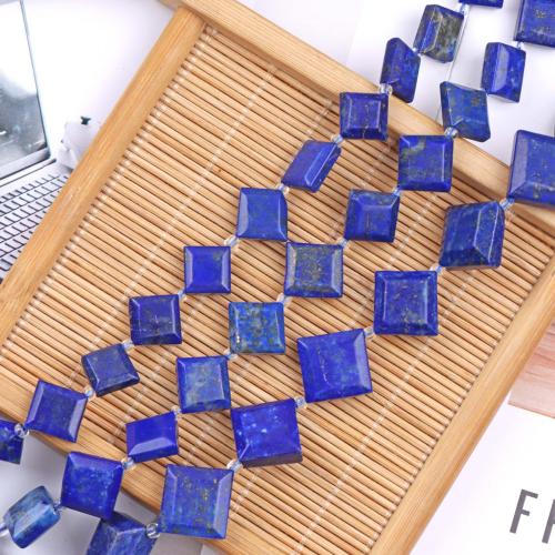 Natural Lapis Lazuli Beads Square DIY blue Sold By Strand