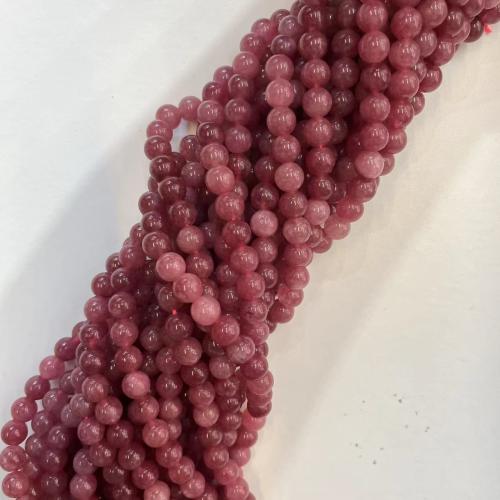 Természetes kvarc ékszerek gyöngyök, Strawberry Quartz, Kerek, DIY & különböző méretű a választás, kevert színek, Által értékesített Strand