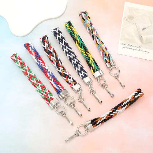 Cell Phone Lanyard, Polyester en katoen, mode sieraden, meer kleuren voor de keuze, Verkocht door PC