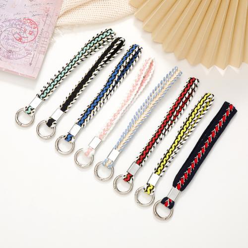 Cell Phone Lanyard, Polyester en katoen, mode sieraden, meer kleuren voor de keuze, Verkocht door PC