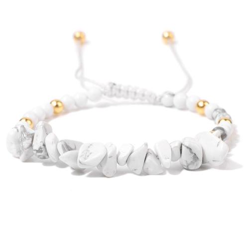 pierre gemme bracelet, avec cordon de polyester, différents matériaux pour le choix & pour homme, Longueur Environ 7-11 pouce, Vendu par PC