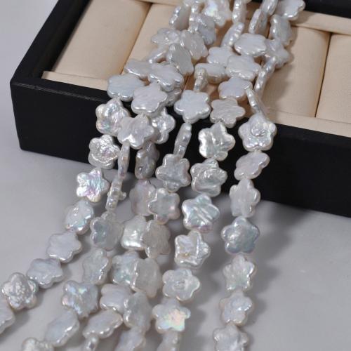 Cultured Baroque Freshwater Pearl Beads Flower DIY white 12mm Sold Per Approx 38 cm Strand