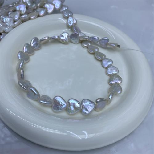 Cultured Baroque Freshwater Pearl Beads Heart DIY white mm Sold Per Approx 38 cm Strand